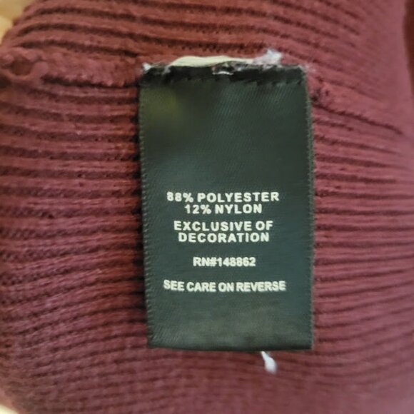 Torrid Maroon Sweater size 4x PLUS Host Pick - Picture 6 of 6